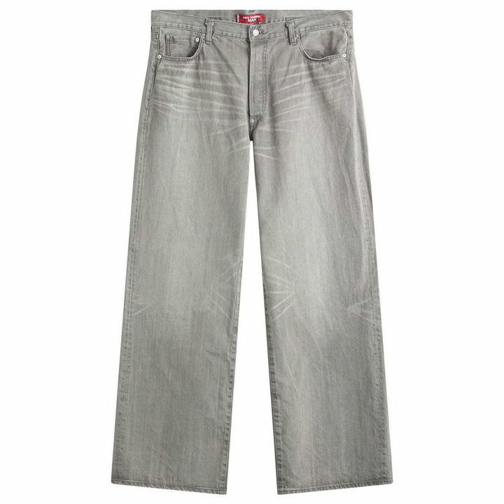 Photo: Junya Watanabe MAN Men's x Levis Straight Leg Jeans in Grey Mix