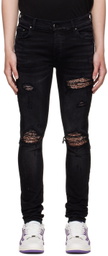 AMIRI Black MX1 Bandana Jeans