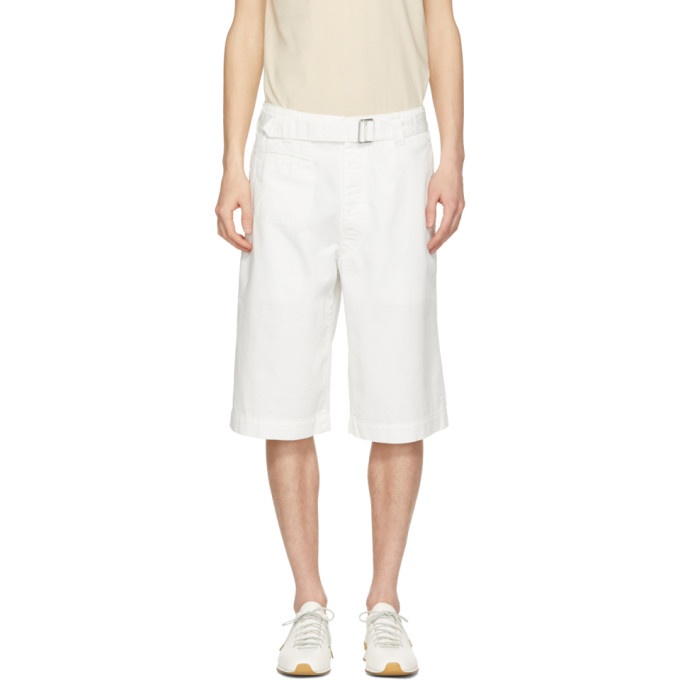 Photo: Lemaire White Trench Shorts