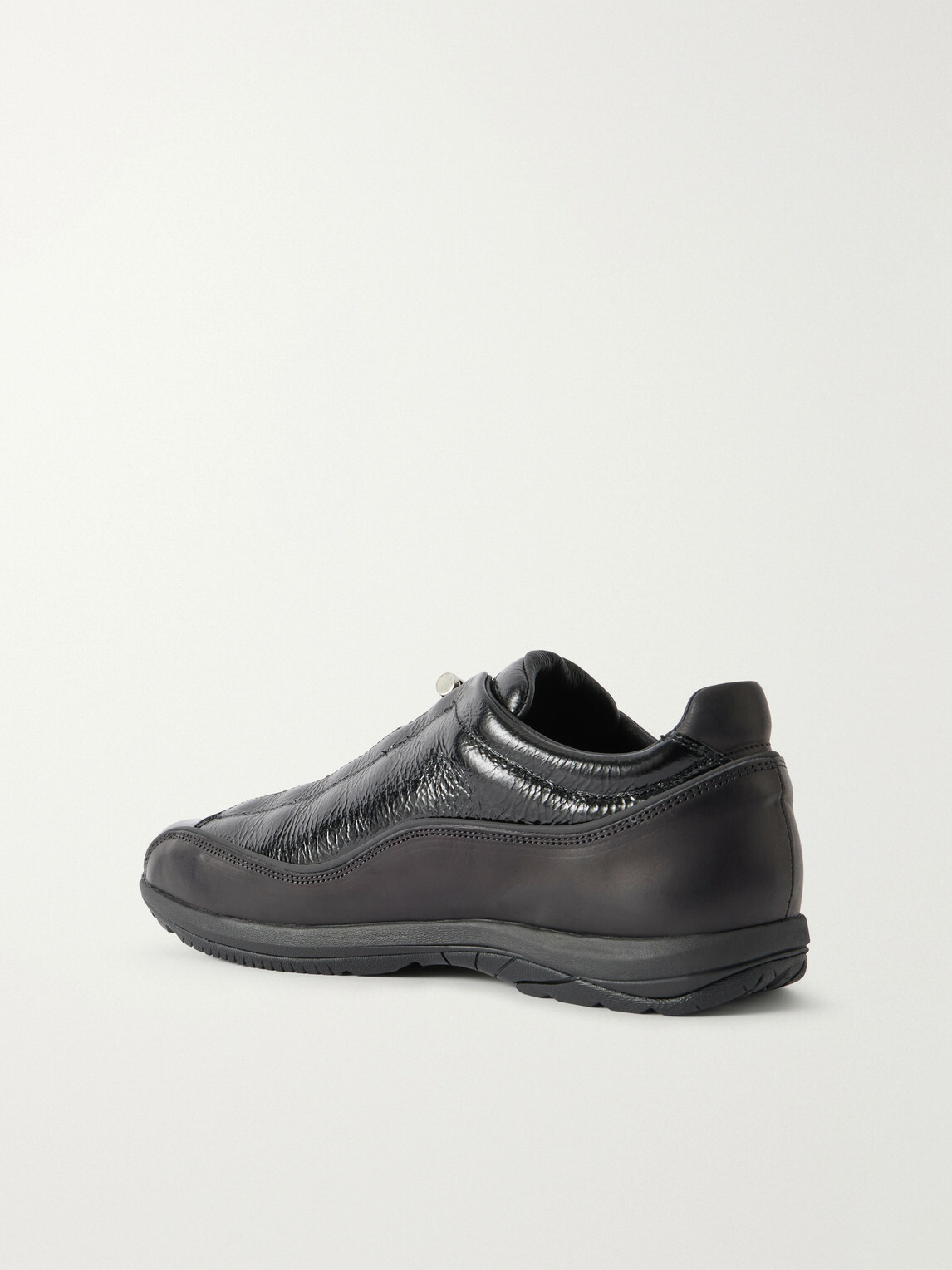 Diemme - Licata Textured-Leather Sneakers - Black