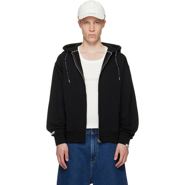 Photo: AAPE by A Bathing Ape Black Moonface Zip-Up Hoodie