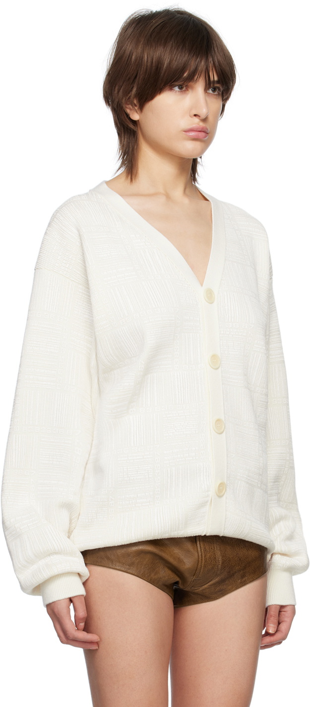 VTMNTS White Barcode Cardigan