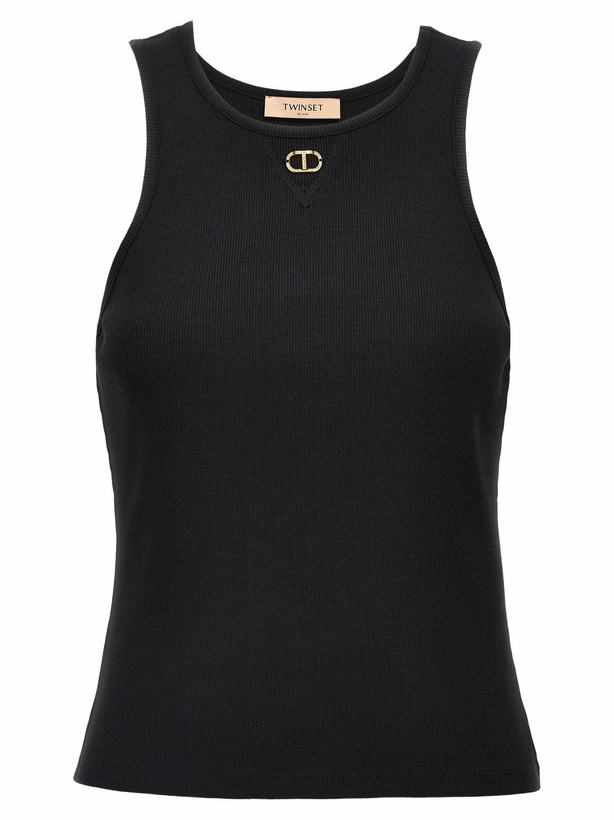 Photo: TwinSet oval T Tank Top