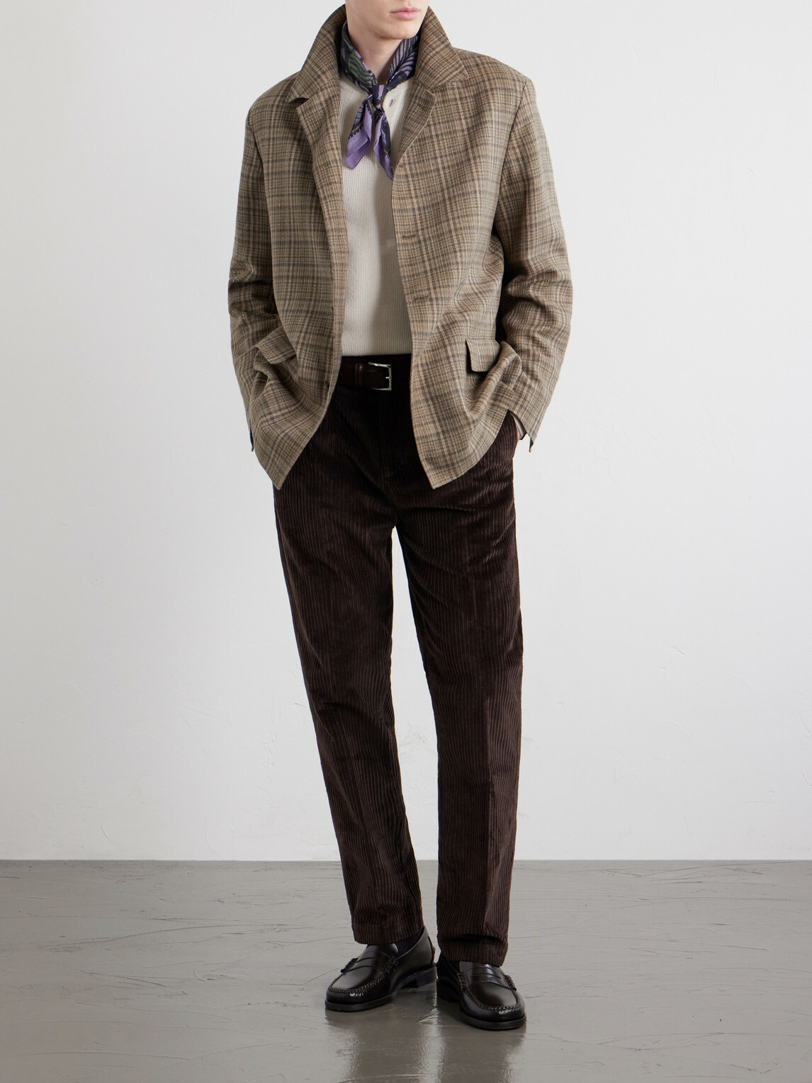 Massimo Alba - Strallo02 Straight-Leg Cotton-Blend Corduroy Trousers - Brown