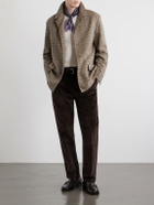 Massimo Alba - Strallo02 Straight-Leg Cotton-Blend Corduroy Trousers - Brown