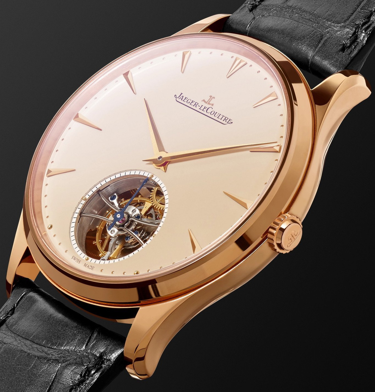 JAEGER LECOULTRE Master Ultra Thin Tourbillon 40mm 18 Karat Rose