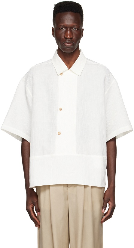Photo: King & Tuckfield White Cotton Short Sleeve Shirt