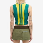 Miaou Women's Rey Zip Front Tank Vest in Pine