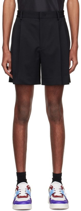 Photo: Valentino Black Wool Shorts