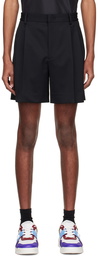 Valentino Black Wool Shorts