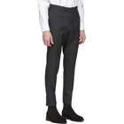 Tiger of Sweden Black and Grey Wool Tilman Trousers