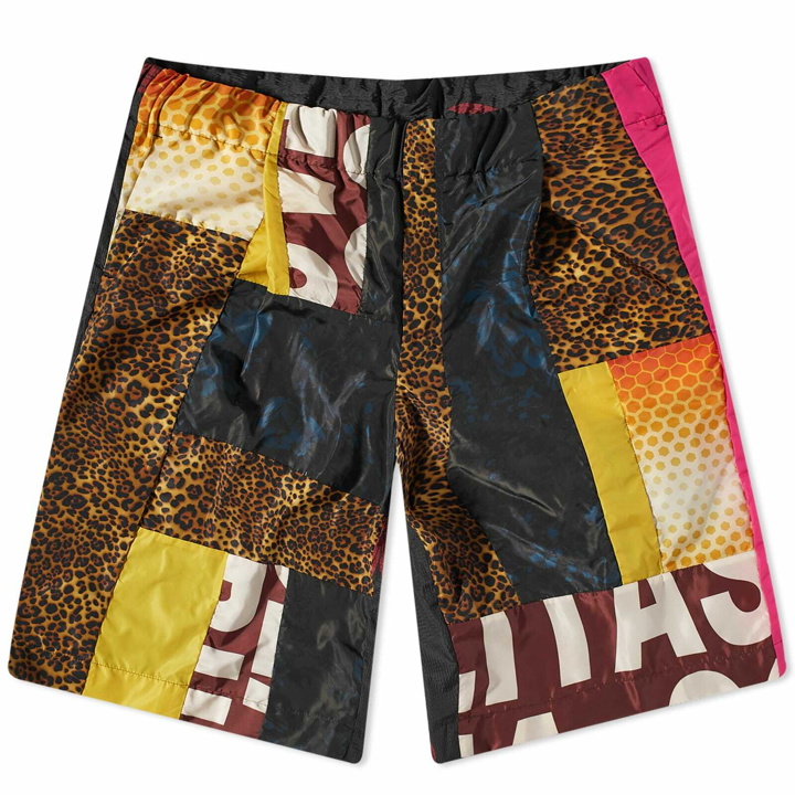 Photo: Dries Van Noten Men's Multi Patch Shorts in Burgundy