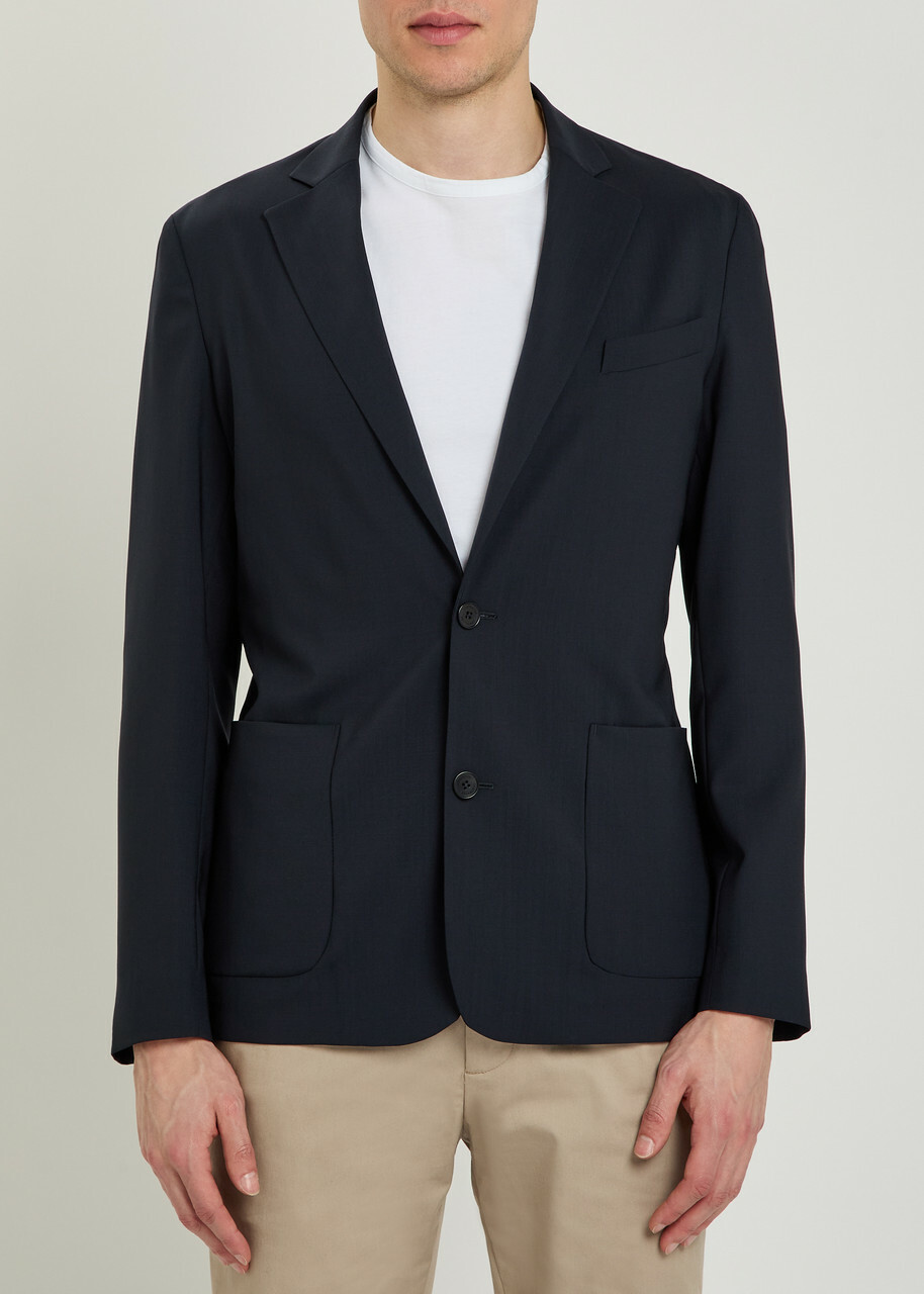 Lestrange Tropical Woven Blazer Navy