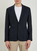 Lestrange Tropical Woven Blazer Navy