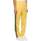 Palm Angels Yellow and Green Striped Classic Track Pants