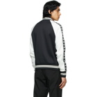 Moncler Black and White Maglia Cardigan