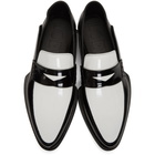 Loewe Black and White Pointy Loafers
