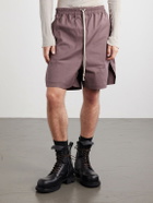 Rick Owens - Boxer Straight-Leg Stretch-Cotton Canvas Drawstring Shorts - Purple