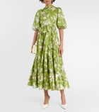 Erdem Dalia printed cotton poplin maxi dress