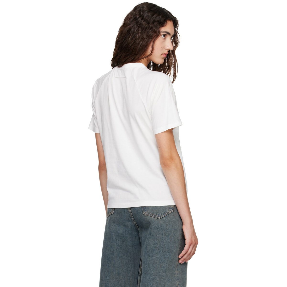 MM6 Maison Margiela White Folded Logo T-shirt