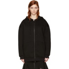 Givenchy Black Logo Hem Zip Hoodie