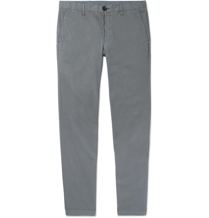 Photo: PS by Paul Smith - Slim-Fit Stretch-Cotton Twill Trousers - Men - Gray