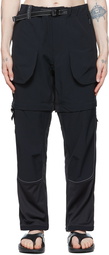 and wander Black Trek 2way Trousers