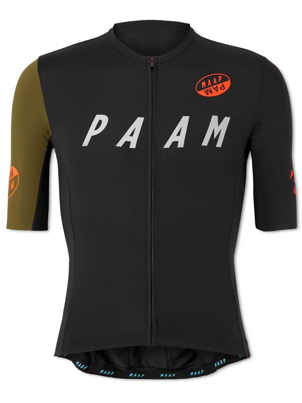 Photo: MAAP - P.A.M. Team Logo-Print Cycling Jersey - Black