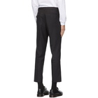 Comme des Garcons Homme Deux Black Pinstripe Trousers