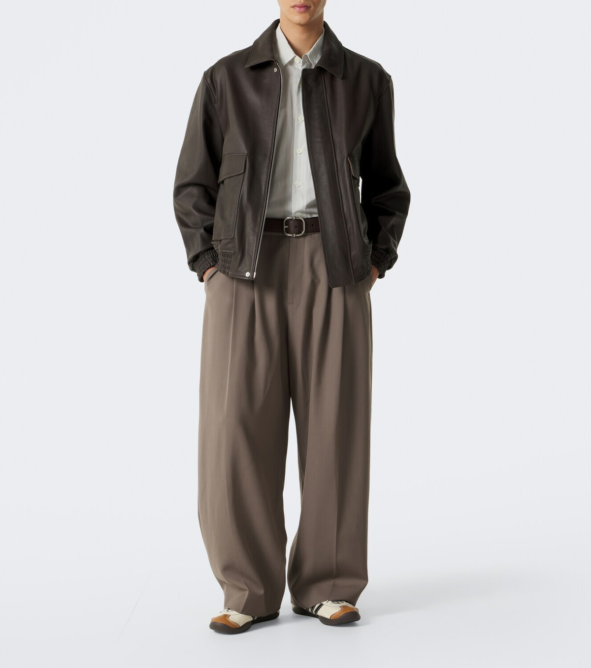 Arma Bari leather blouson jacket