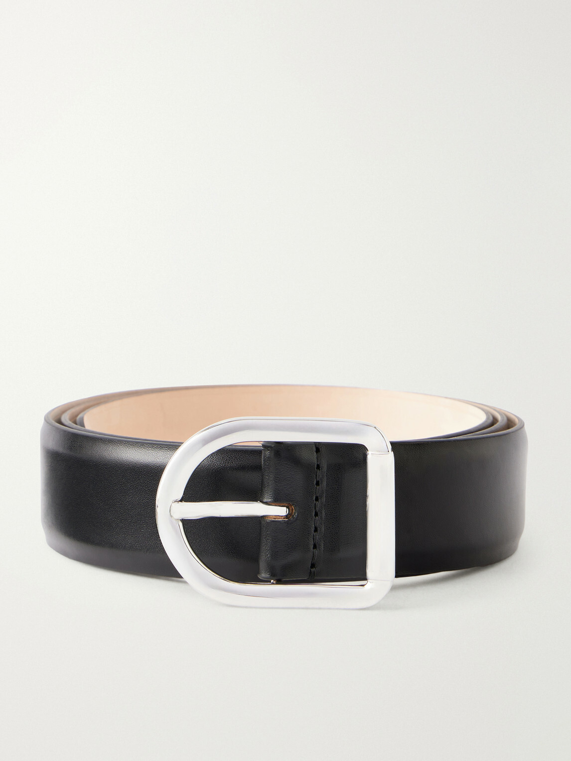Déhanche - 3cm Mija Full-Grain Leather Belt - Black