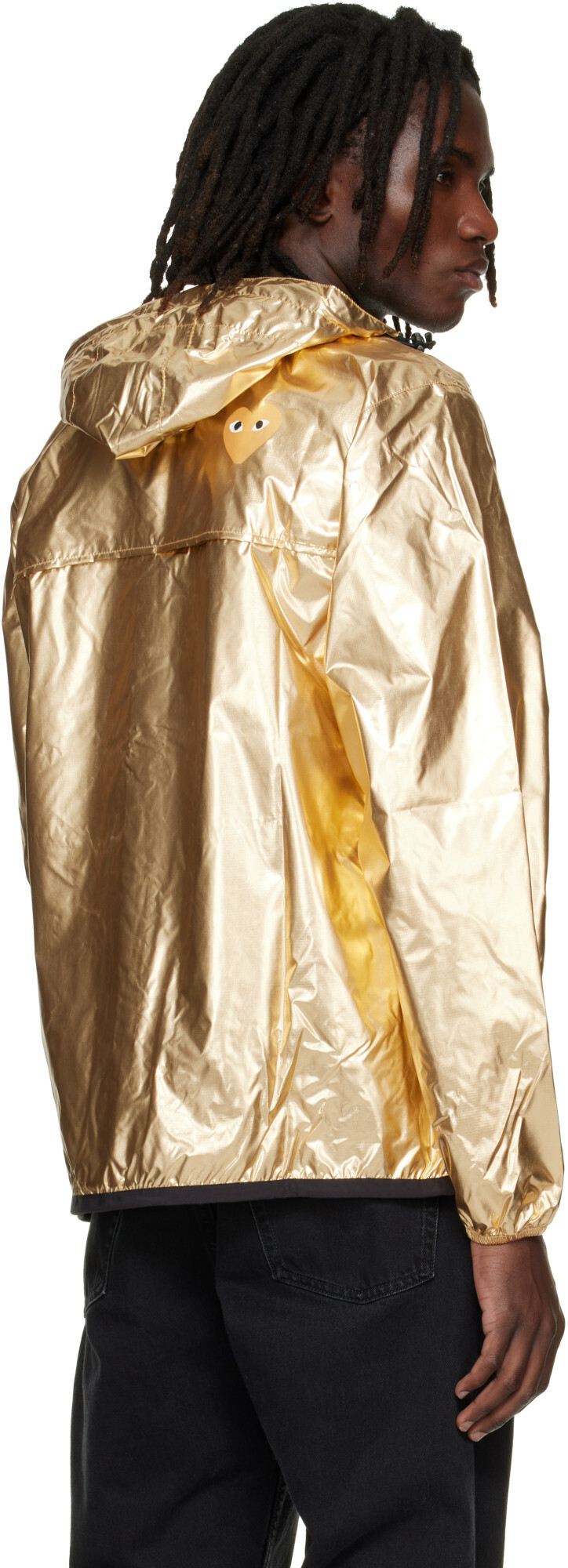 COMME des GARÇONS PLAY Gold K-Way Edition Emblem Full Zip Jacket