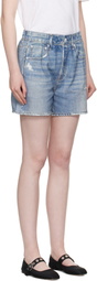 rag & bone Blue Miramar Terry Walking Shorts