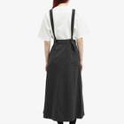 Snow Peak Women's Takibi Ripstop Midi Skirt in Black
