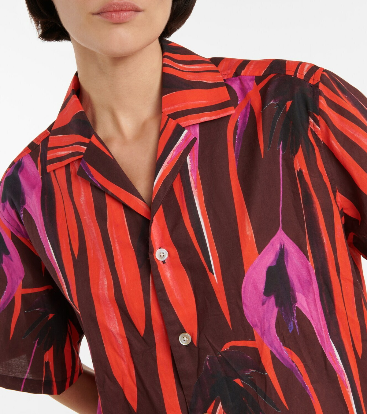 Louisa Ballou Weekend printed cotton shirt