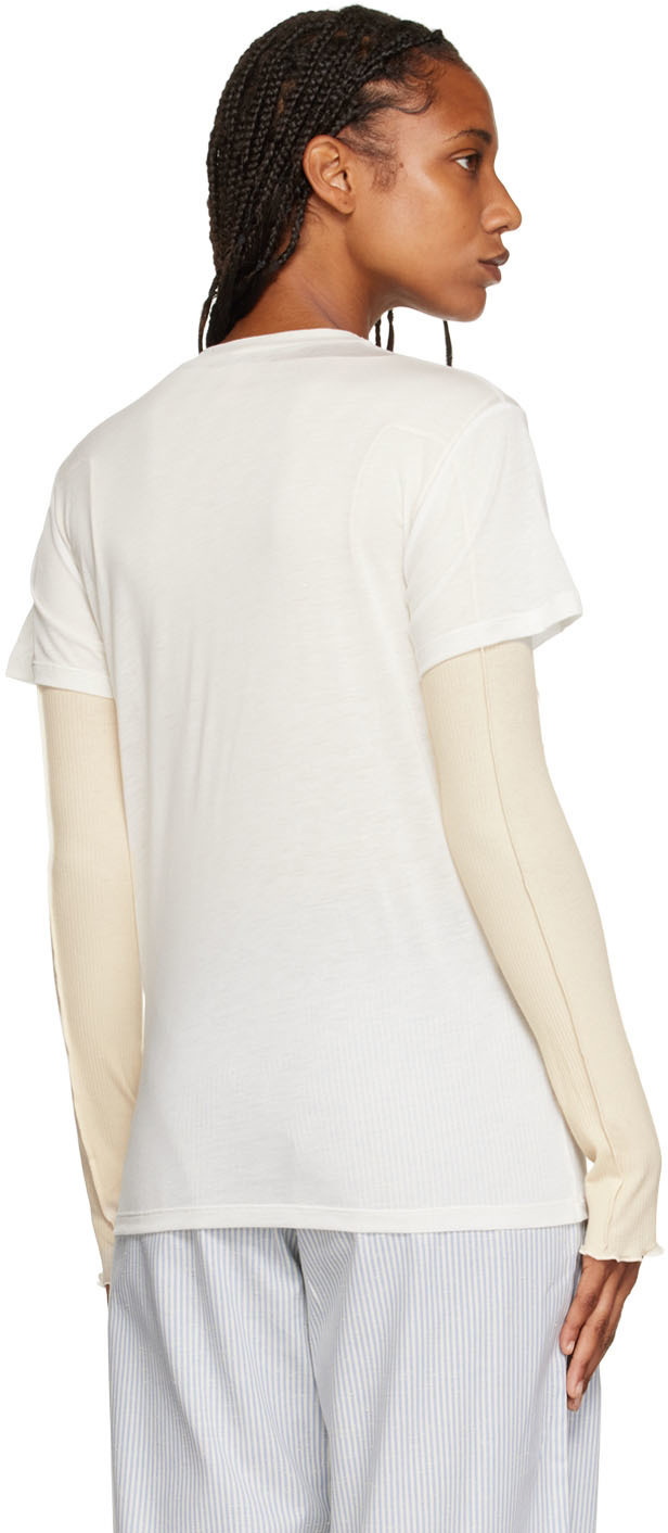 Baserange Off-White Bamboo T-Shirt Baserange