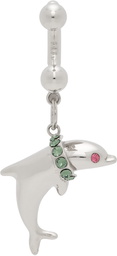 Safsafu Silver Kawaii Dolphin Earring