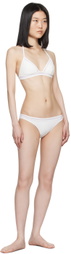 La Perla White Paneled Bikini Bottom