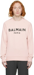 Balmain Pink Printed Sweatshirt