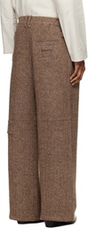 NULLUS Beige Draped Slide Cargo Pants