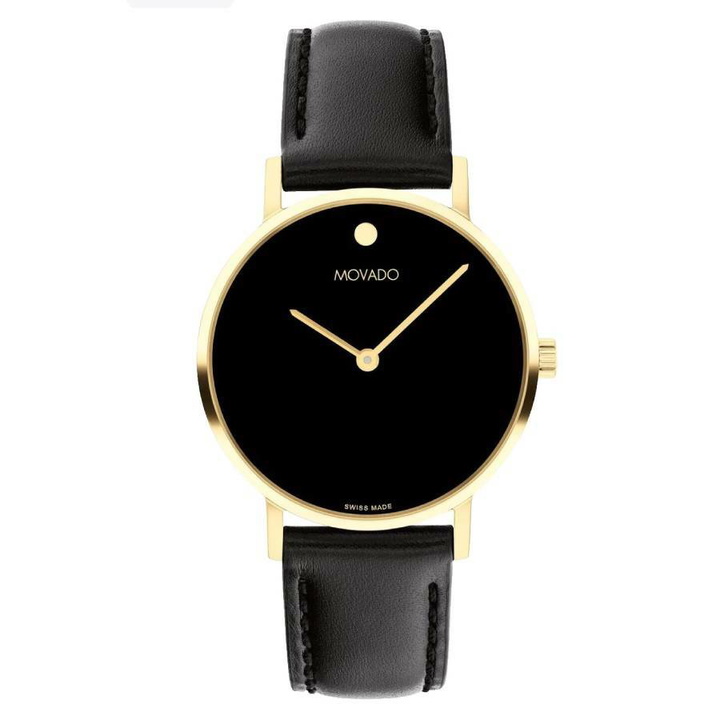 Photo: Movado Signature Quartz Black Dial Ladies Watch 0607944