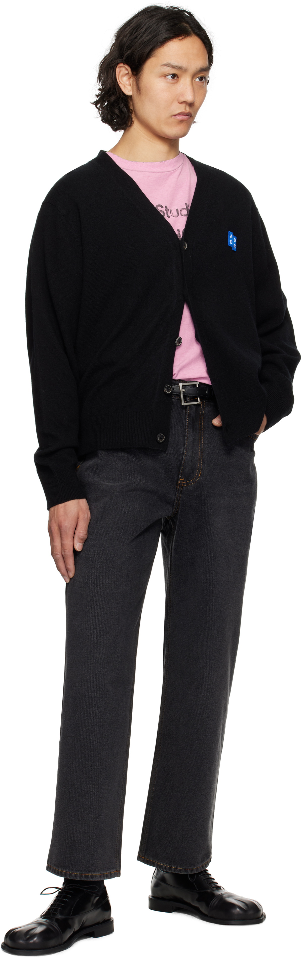 ADER error Black Sig; TRS Tag 01 Cardigan