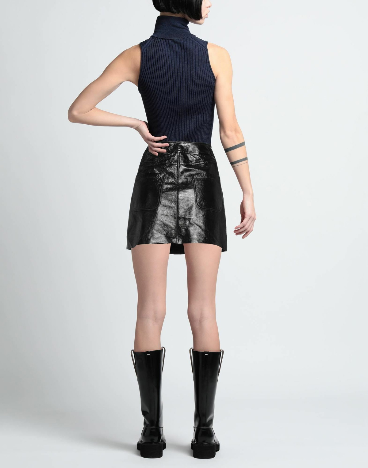 Maje Womens Mini skirt in Black