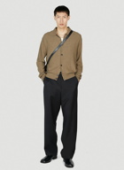 Lemaire - Convertible Collar Cardigan in Brown