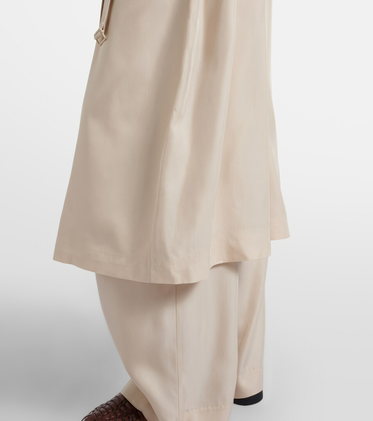 The Frankie Shop Veyron ovesized twill trench coat