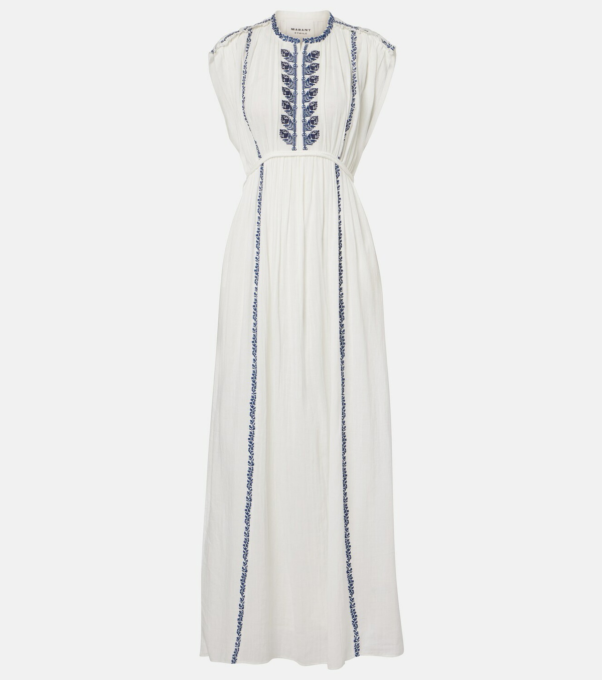 Marant Etoile Liviane embroidered cotton maxi dress
