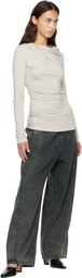 Entire Studios Off-White Drape Top