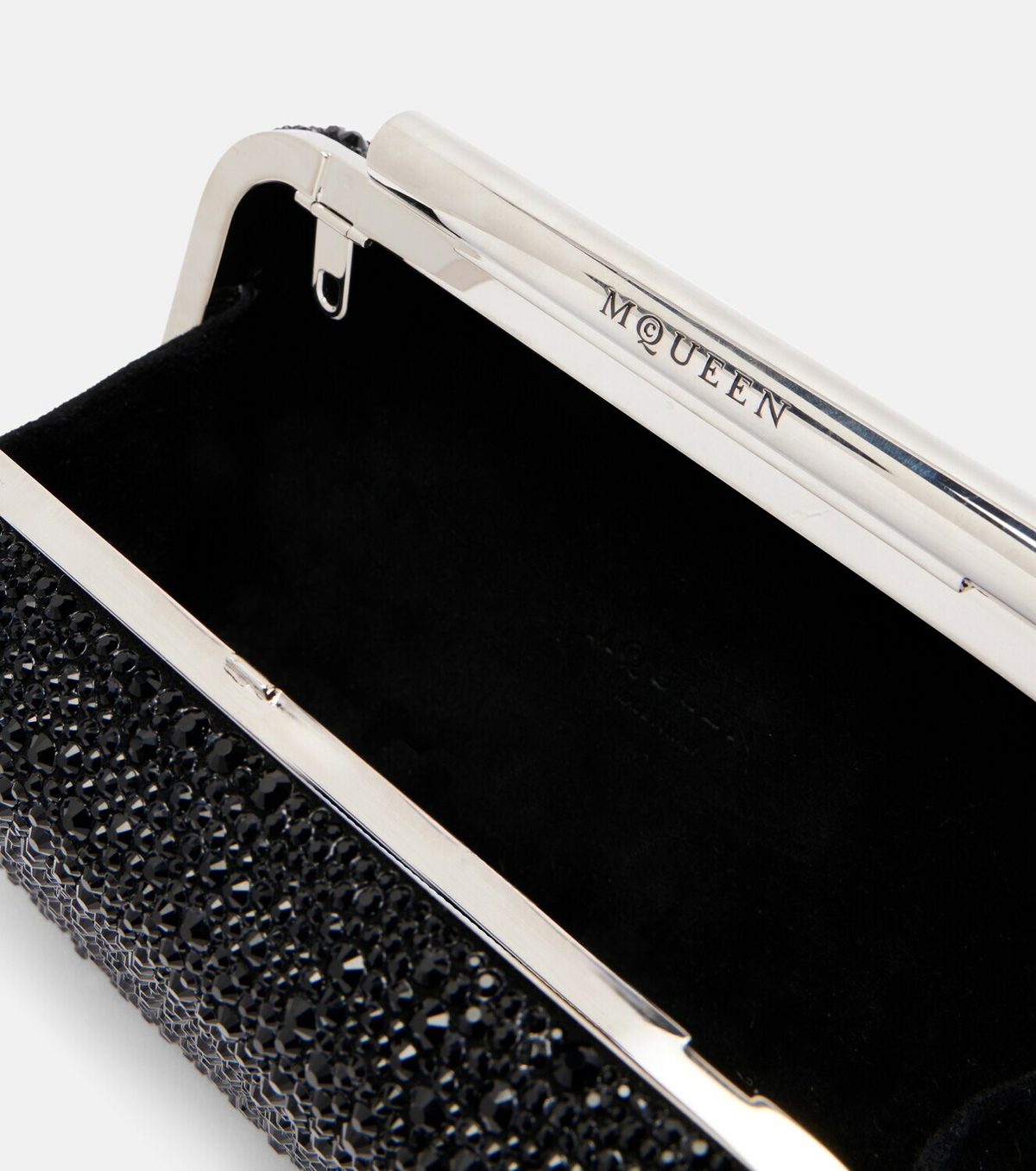 McQueen T-Bar Small embellished clutch