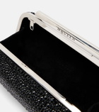 McQueen T-Bar Small embellished clutch