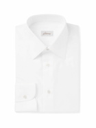 Brioni - Slim-Fit Cotton-Poplin Shirt - White